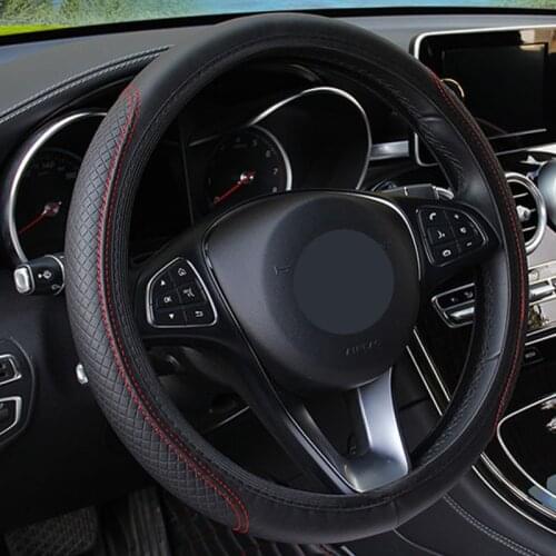 Car Steering Wheel Cover Anti Slip For Seat Leon Ibiza cupra Altea Belt Racing Peugeot 307 peugeot 206 308 207 406 407 408