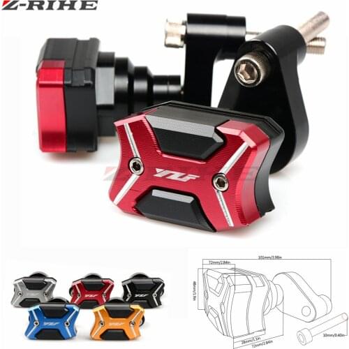 Motorcycle parts New Falling Protectors Motorcycle Black Frame Slider Anti Crash Caps For Yamaha YZF-R6 YZF R6 2009 2010-2016
