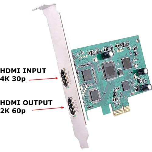 PCI-E HDMI-compatible Video audio Capture Card PCI Express 1080P60fps HD for Meeting Live Broadcast Streaming, VLC,Wirecast