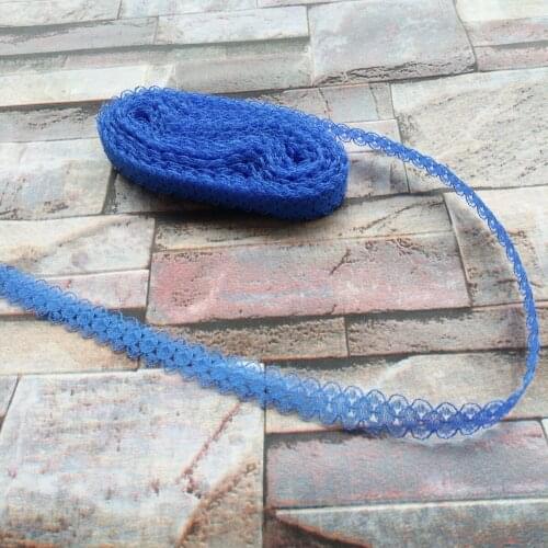 Beautiful Hot 10 yards 15mm Width Blue Lace Ribbon Lace embroidery DIY Decoration For Clothes Sewing Accessories