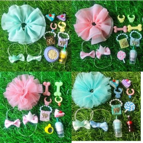 Pet Shop 2pcs Collie Puppy Dog Short Hair Cat with 10pcs Accessories Rare