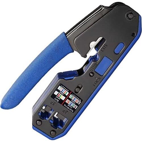 Multifunctional RJ45 Crystal Head 8P6P Network Tool With Stripping Extrusion Crimping Network Cable Pliers