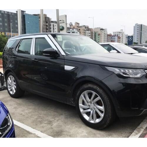 Brand New 1 Set Windows Chrome Vent Visors Rain Guard Sun Shield Deflectors For Land Rover Discovery 5 2015-2019