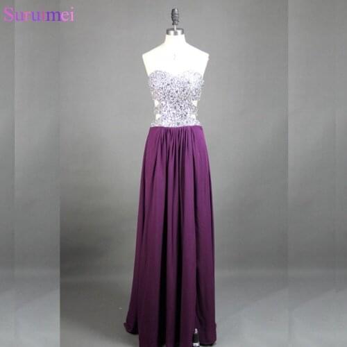 New Bling Bling High Quality Black Long Prom Dresses Best Selling Sexy Sweetheart Beaded Side Slit Girls Formal Dresses WH518