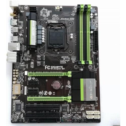 Original motherboard for Gigabyte G1.Sniper B5 LGA 1150 DDR3 for I3 I5 I7 CPU 32GB B85 desktop motherboard