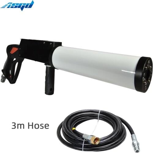 Handheld CO2 Jet Gun With RGB LEDs Smoke Stage Effect Gas Cylinder Spray Fog Machine 3m Hose Disco DJ Pun Bar Club Nightclub