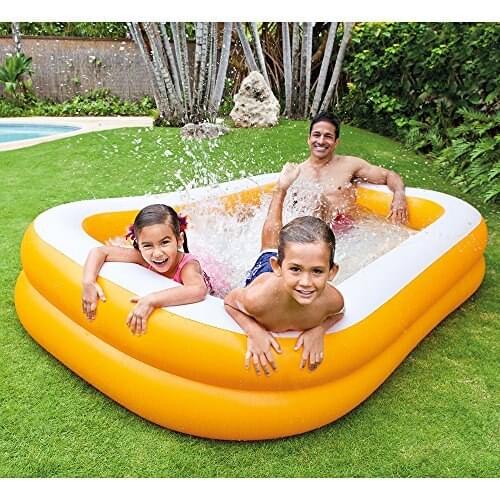 Intex Mandarin Swim Center Family Pool, 90 "x 58" x 18 ", for Ages 3
