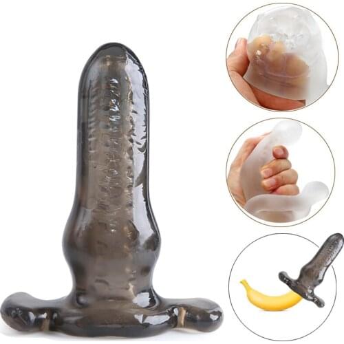 Silicone Hollow Anal Plug Anus Enlargement Toys ,Prostate Massager BDSM Male Penis Dildo Gay Anal Sex Masturbation Sex Product