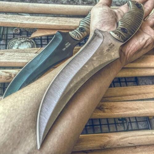 OUTDOORS ARMY FIXED BLADE KNIVES High Quality Jungle Combat Hunting Knife Tactical Survival Camping EDC Tools Aluminum Handle