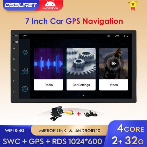 Universal 2 Din 2+32G Android 10 Car radio Multimedia Video Player auto Stereo GPS For Nissan Hyundai Kia toyota wifi bluetooth