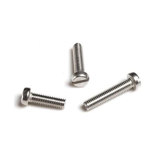 50Pcs M1.6 Slotted cylinder head screws one word cup headel screw mechanical bolts stainless steel bolt GB65 3mm-80mm Length