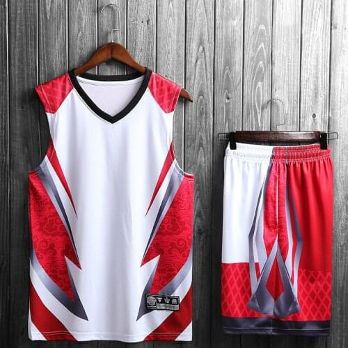 High Quality Kids Basketball Jersey Set Blank Children Sport Tracksuit Breathable Pockets Basketball Jerseys Uniforms Customized