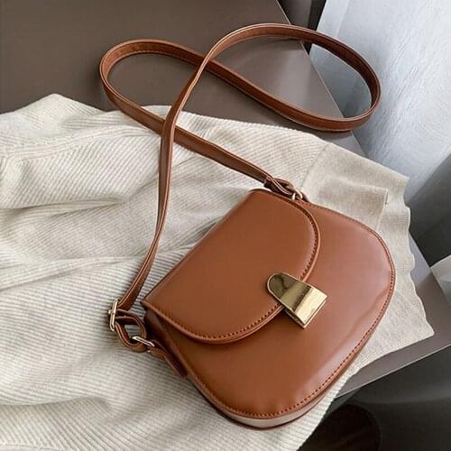 YoReAi New Casual Retro Crossbody Bags For Women Fashion Simple Shoulder Bags Ladies Designer Handbags PU Leather Messenger Pack