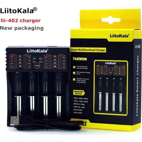 Liitokala lii-402 Lii-202 Lii-100 Lii-S1 Lii-PD4 can be charged 1.2V AA/AAA 3.7V 26650 18650 16340 lithium battery charger