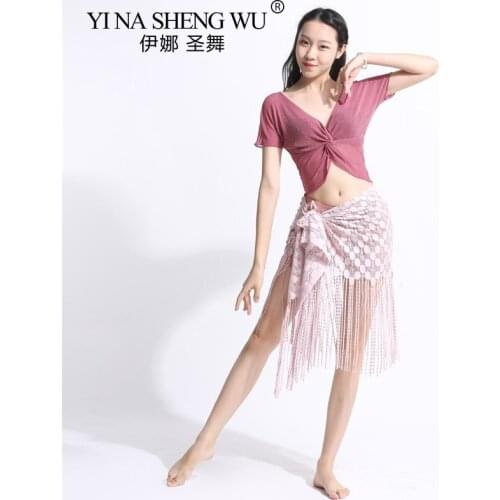 New Female Belly Dance FashionTop Tassel Hip Scarf Sexy Dress Bellydance Practice Performance Clothes Elegant Stage Show Wear