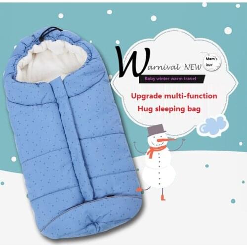 YOYA PLUS YOYO Winter Baby Stroller Sleeping Bag Silkworm Newborns Sleep Thermal Sack Coral fleece Kids Carriage Wheelchair