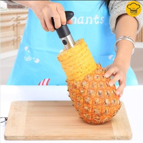 1pc Stainless Steel Pineapple Slicer Cutter Easy Fruit Cutting Tool Home Kitchen Accessories Restaurant Accessories 3 Colors