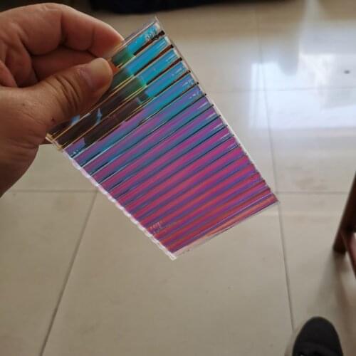 5MM Texture PMMA Laser Plexiglass Decorative Acrylic Sheet,Iridescent/Radiant Colorful Rianbow Like Board,DIY Corrugated Plate