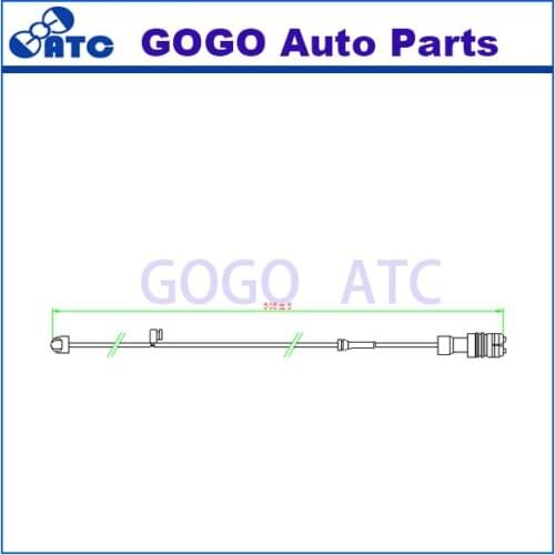 500 pcs L=505mm Brake pad wear Sensor FOR BOXSTER CAYMAN (987) OEM 98761267601