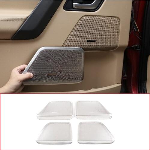 Car Door Loudspeaker Net Cover Panel Decoration Sticker Trim For Land Rover Freelander 2 2007-2012 Audio Horn Modified Accessory