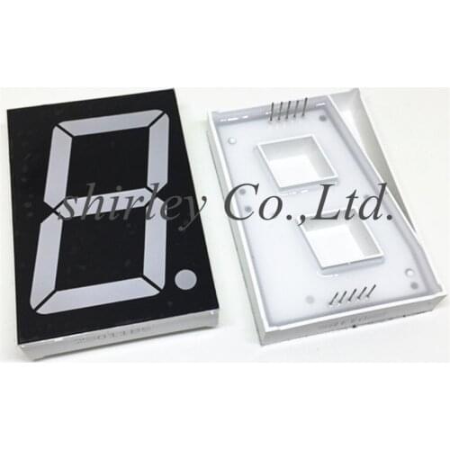 Free shipping 10 PCS New 1 Bit Digital Tube 2.3 inch Red LED Common Anode 7 Segment Digital Display Wholesale