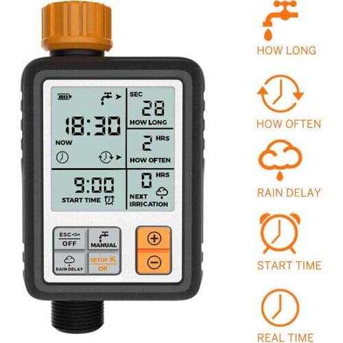 3 Inch Large Screen Water Irrigation Timer Digital for Garden Lawn Hose Faucet