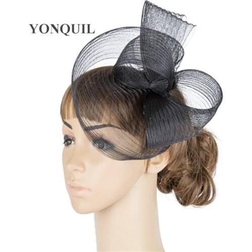 Elegant Bridal Mesh Chic Married Fascinator Hat Headwear Wedding Formal Dress Headpiece Events Hair Accessory Fashion TMYQ052