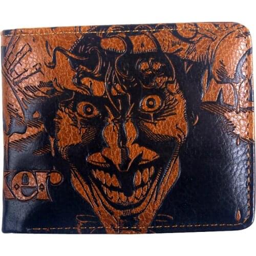 Flash Wallet //Joker Comic Wallets Men Card Holder Coin Pocket