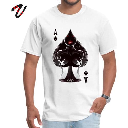 Ace T-shirt Men Poker Card Women T Shirt Printed Sexy Summer Clothes Hip Hop Mens O Neck Short Sleeve Cotton Tee Shirt Swag Tops
