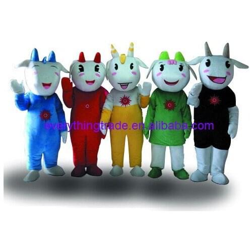 Hot sale Foam Cartoon Adult lovely sheep Mascot Fancy Dress Halloween party Costume adult size