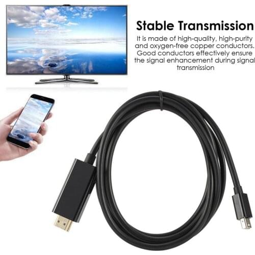 4Kx2K Video Card Cable Mini DisplayPort To HDMICable 4Kx2K Video Card Cable Wire For HDTV, Set-top Boxes,DVD Converter Adapter