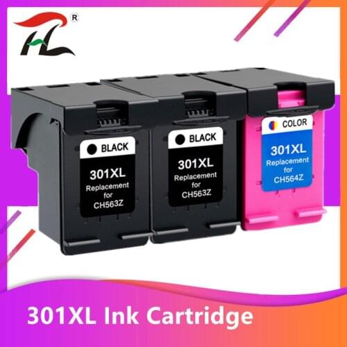 3Pack 301XL Cartridge Compatible for hp 301 xl for hp301 Ink Cartridge for hp Envy 5530 Deskjet 2050 2540 2510 1000 1050 printer