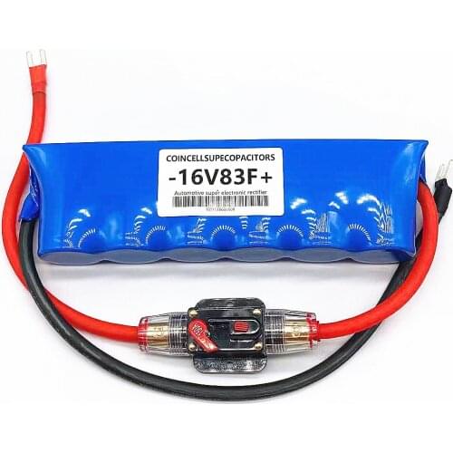 Motoryzacja superkondensator prostownik 2.7V500F 16V83F okno samochodowe Film Super Farad moduł kondensatora