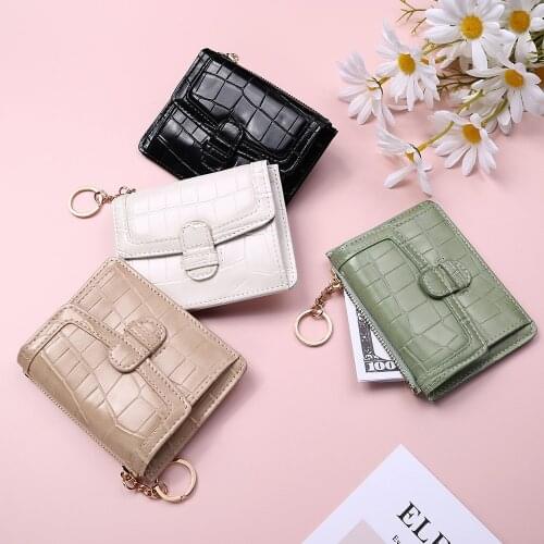 1 Pcs Coin Purse Multi-card Fashion Coin Holders Student Women Mini Wallet Pu Coin Purse New Ladies Credit Wallet Gifts