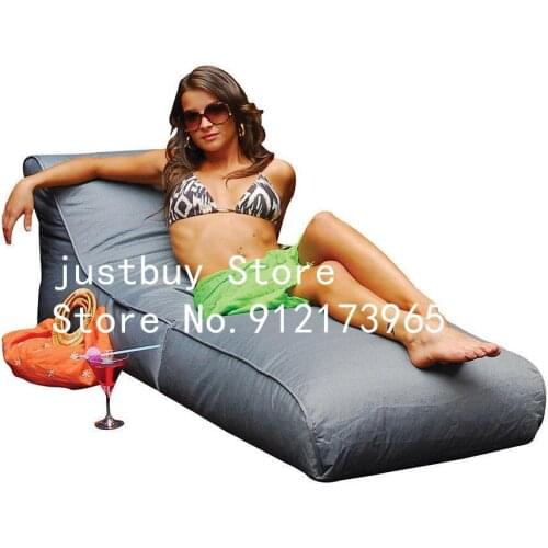 Extra long enough length Custom New Design Outdoor Lounge Large polyester Bean Bag Sofa Chair