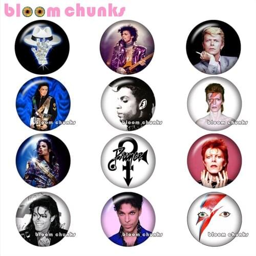 Music prince Round photo glass cabochon demo flat back Making findings 12mm/18mm/20mm/25mm A9078