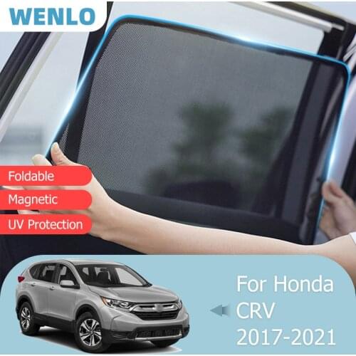 For Honda CRV CR-V 5 Seat 2017-2021 Front Windshield Car Sunshade Side Window Screen Blind Sun Shade Magnetic Visor Mesh Curtain