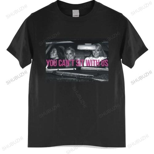 Men Cotton T Shirt Summer Brand Tshirt You Cant Sit With Us T shirt Paris Hilton, Britney Spears Lindsay Lohan brand tee-shirt