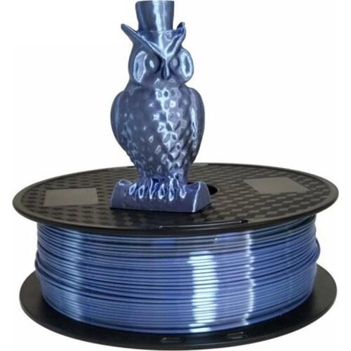 Silver Blue Silk PLA 1.75mm 3D Printer Filament Luxury Silky Rich Luster 250g/500g/1kg Shiny 3D Pen Printing Material Consumable