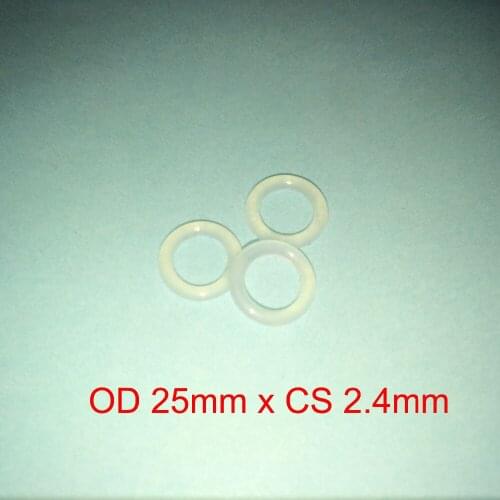 OD 25mm x CS 2.4mm silicone rubber sealing o ring o-ring gasket