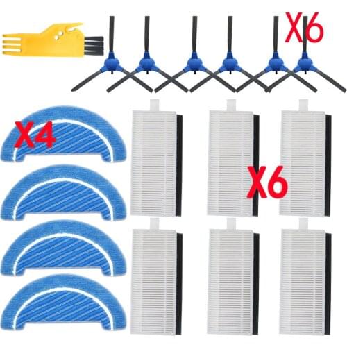 Robot side brush hepa filter mop cloth For Cecotec Conga Excellence 1090 robot vacuum cleaner parts accessories replacement kit