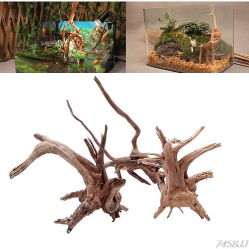 Aquarium Decoration Decoration Wood Natural Trunk Driftwood Tree Aquarium Fish Tank Plant Stump Ornament Landscap Decor Z03