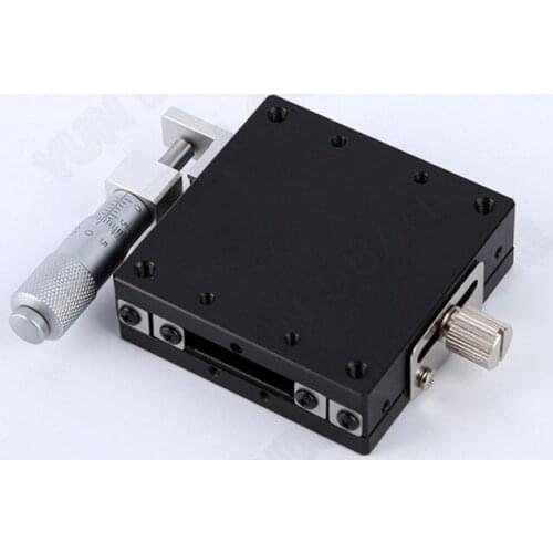 X Axis 60*60mm Manual Displacement Trimming Platform Linear Stage Sliding Table Mini High Precision Mini LGX60-L
