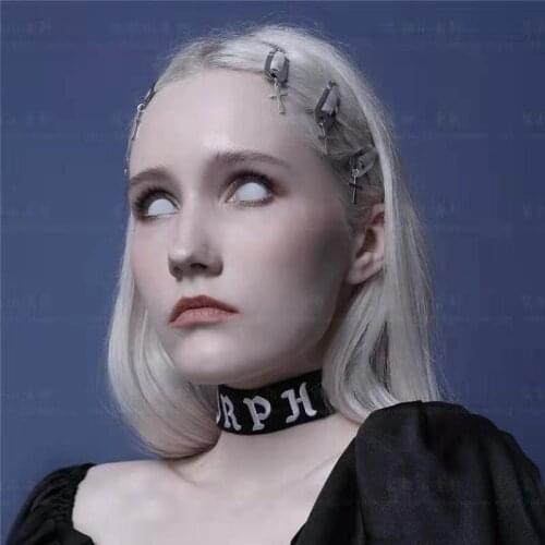 2PCS Cross Hair Pins for Girls Hair Accessories Hair Clip Barrette Rim on The Head Hair Claw Hair Jewelry HairGrips Punk Jewelry