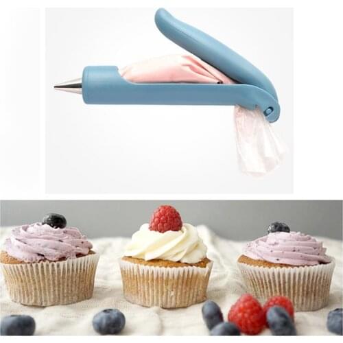1 Piece DIY Cake Press Tool Stainless Steel Icing Piping Nozzles Decor Cake Tools Reusable Pastry Piping Bags Kitchen Bakeware