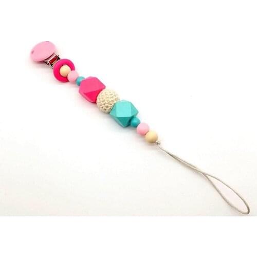 200pcs Pacifier Clip Holder Soothie Teething Paci Girl Boy Funny Silicone Teether Shower Gift