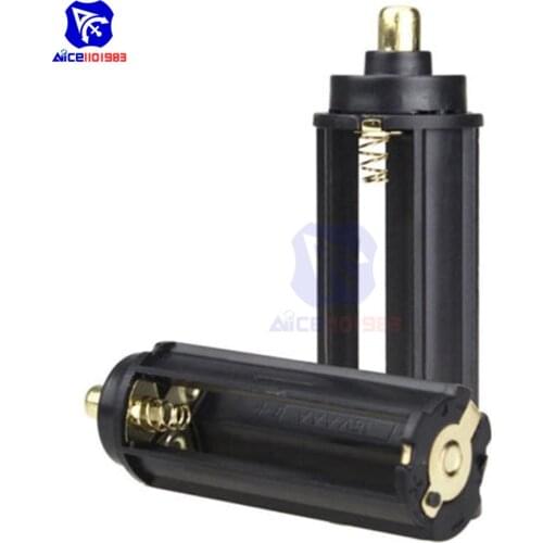 5pcs/lot 3 x AAA Batteries Black Plastical Holder Box Case Cylindrical Type 65mm*21mm