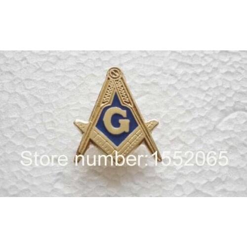 FREE SHIPPING 10PCS 19MM MASONIC LAPEL PIN TIE TACK LOGO FREEMASON FREE MASON MASONRY SHRINER