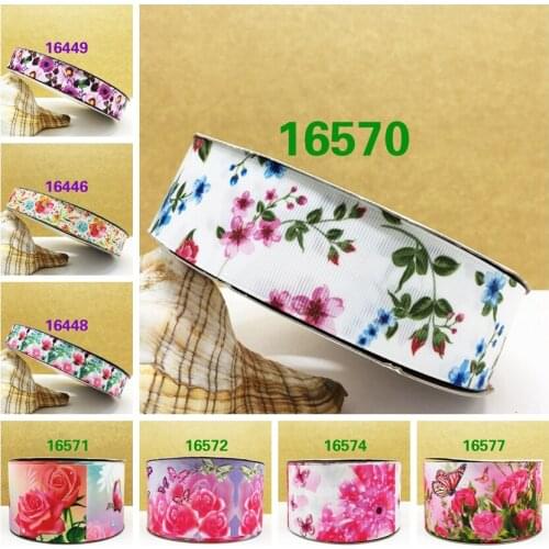 Free shipping 50 yard cartoon printed grosgrain ribbon 16570