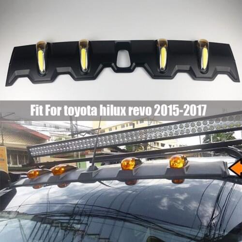 Roof decoration lights Fit for Hilux Revo Rocco 2015- 2020 Roof searchlight Dak Licht Lamp Pickup Accessoires Abs